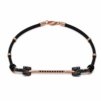 Bracciale Cianfrone Gioielli Uomo in Oro Diamante Black 0.05 Ct BROR-46-198 - BROR-46-198